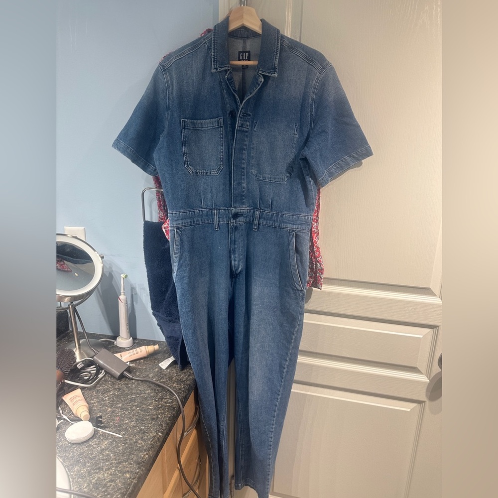 Gap denim jumpsuit